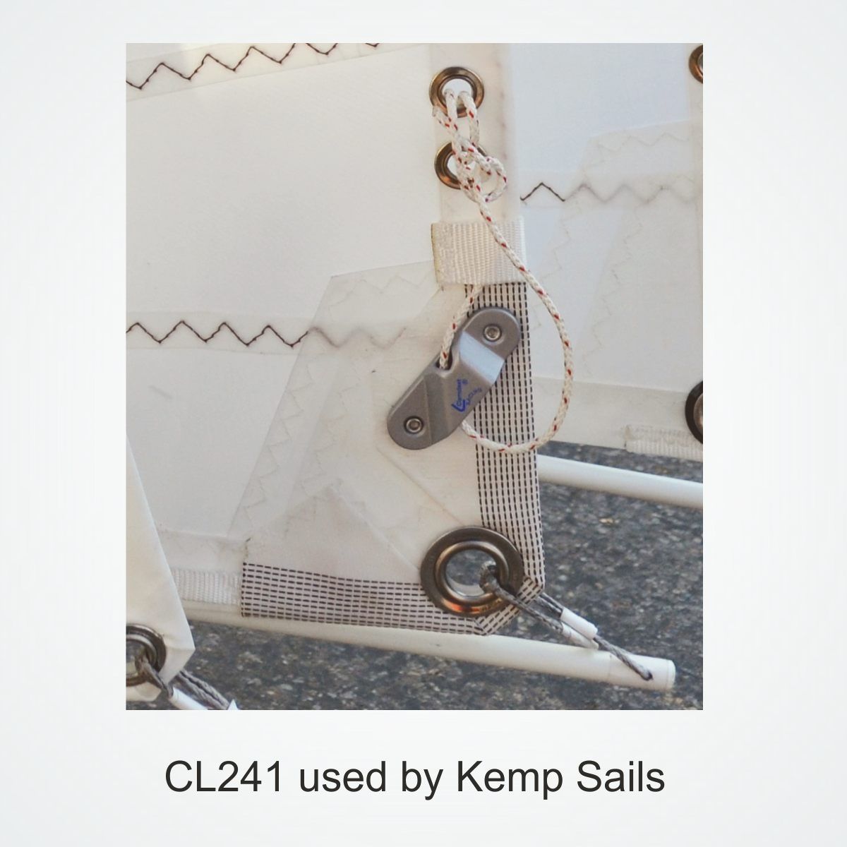 CLAMCLEAT CL241 Racing Sail-Line Liekleinenklemme Backbord Alu - 1 Stück