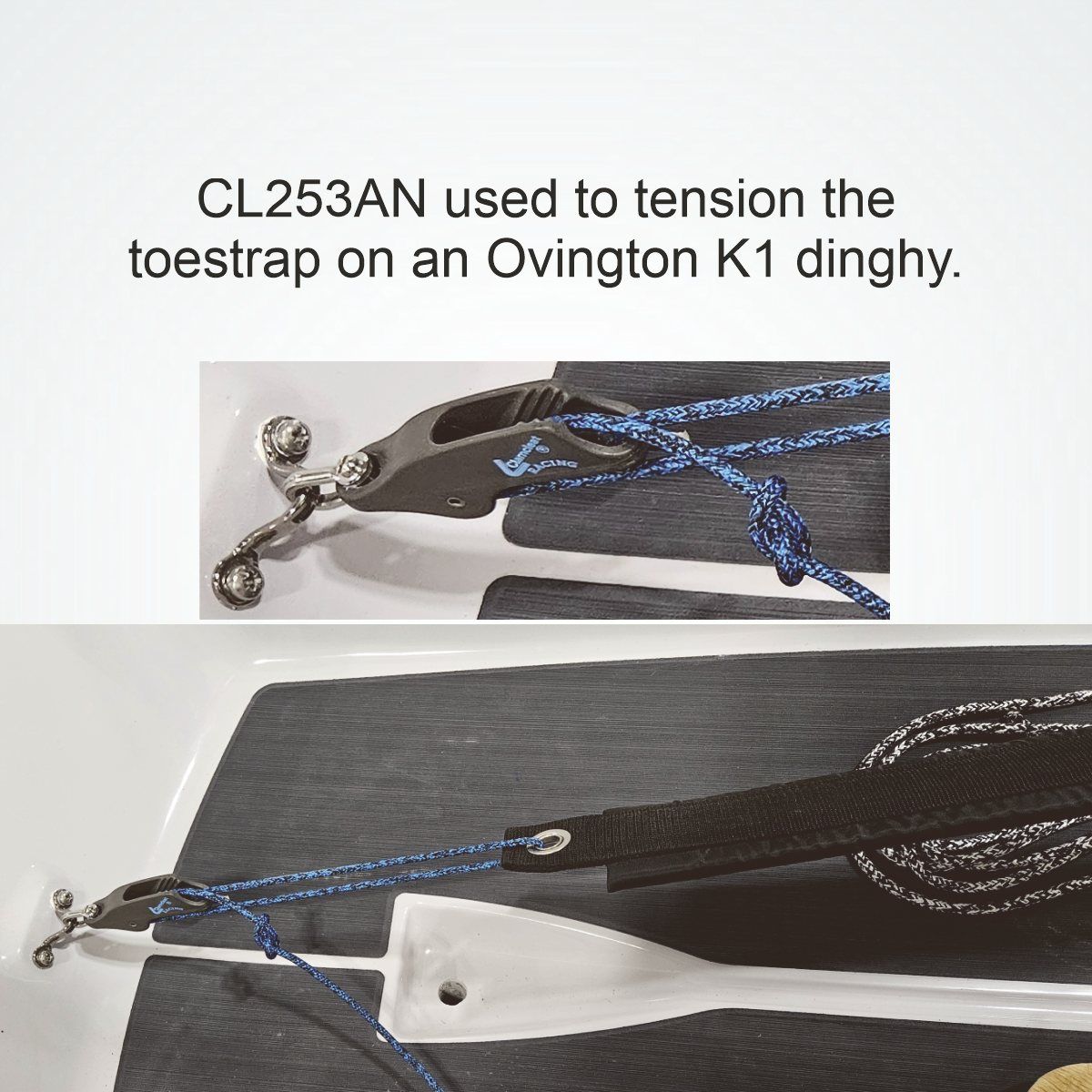 CL253AN Trapez- und Niederholer harteloxiert Aluminium 4-8mm