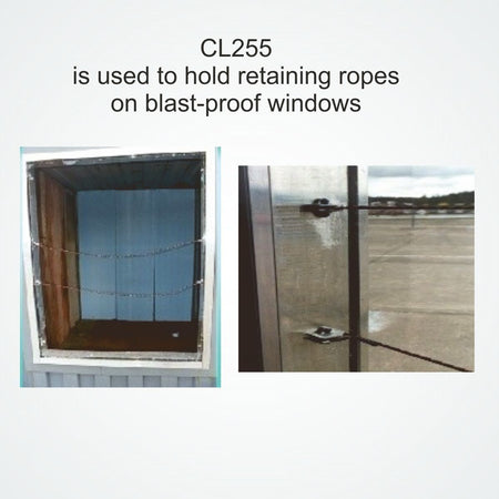 Clamcleat® CL255AN Omega Klemme harteloxiert Alu 3-6mm