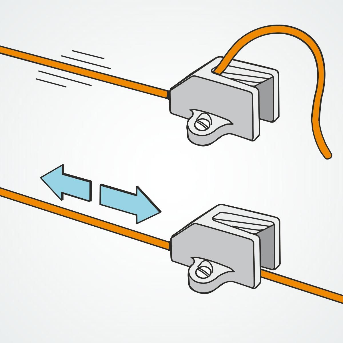 Clamcleat® CL255AN Omega Klemme harteloxiert Alu 3-6mm