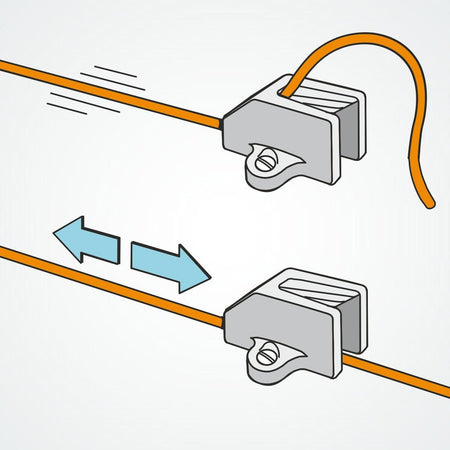 Clamcleat® CL255AN Omega Klemme harteloxiert Alu 3-6mm