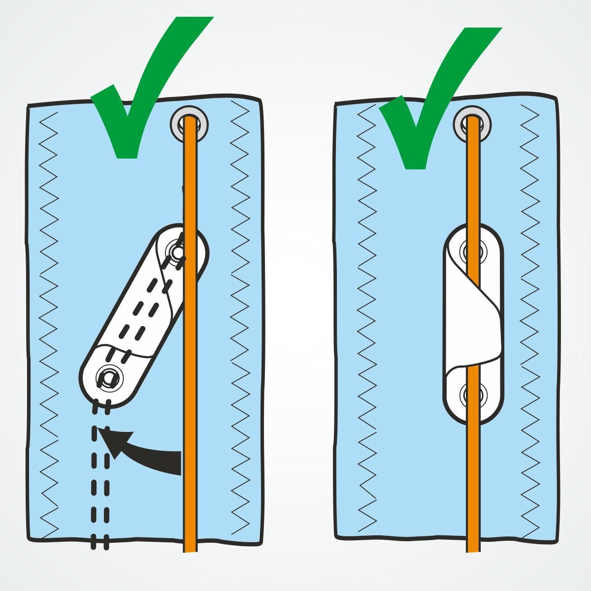 CLAMCLEAT CL258 Racing Fine Line Liekleinenklemme Steuerbord Alu - 1 Stück