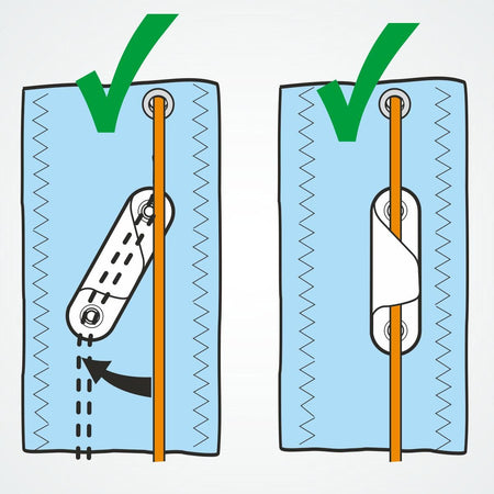 CLAMCLEAT CL258 Racing Fine Line Liekleinenklemme Steuerbord Alu - 1 Stück