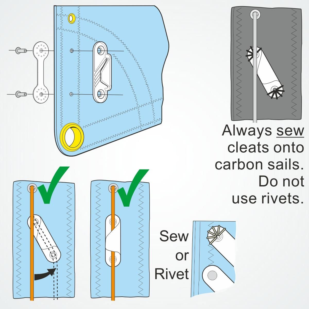 CLAMCLEAT CL259 Racing Fine Line Liekleinenklemme Backbord Alu - 1 Stück