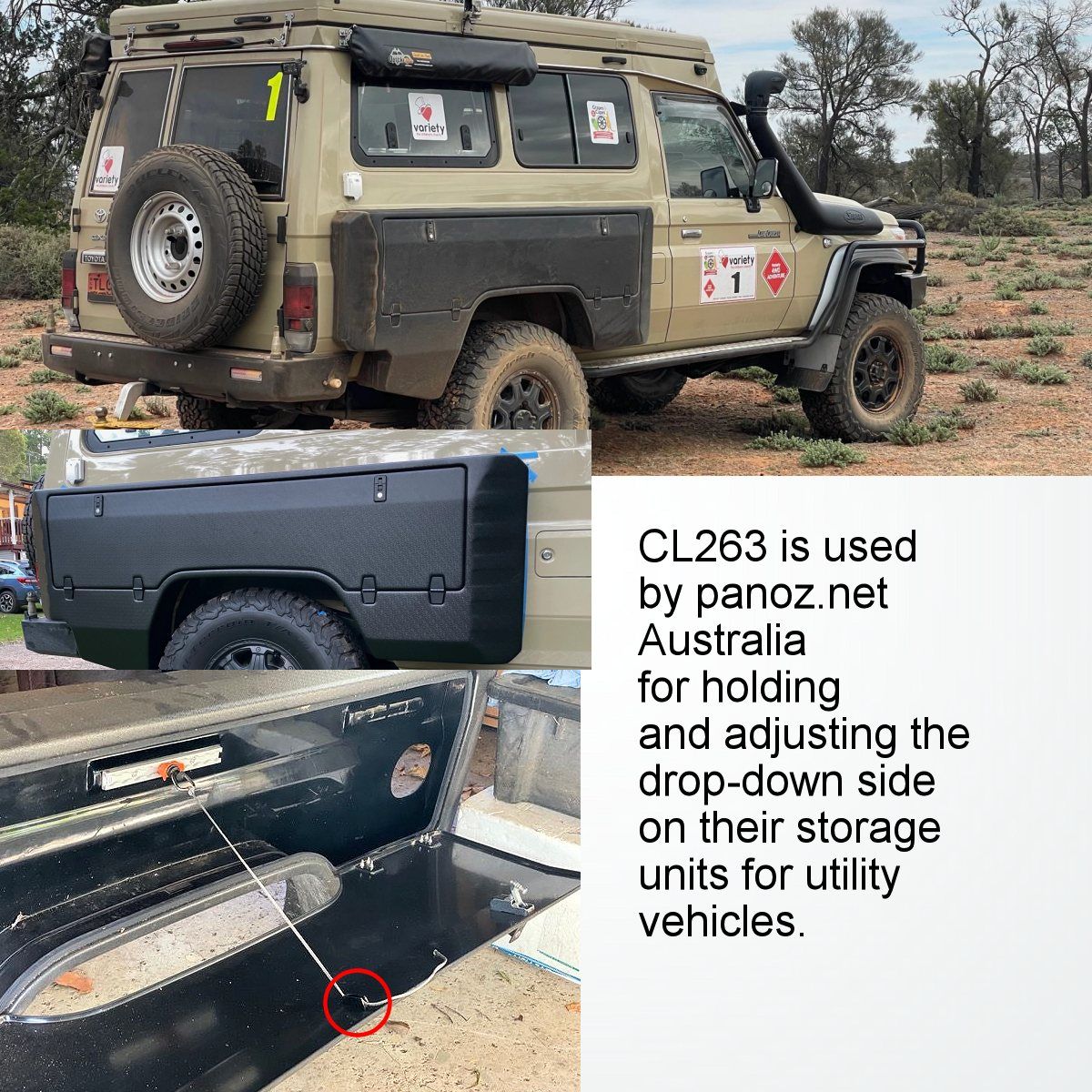 Clamcleat® CL263 Micros – Nylon Klemme mit Leitöse für Tauwerk 1-4 mm