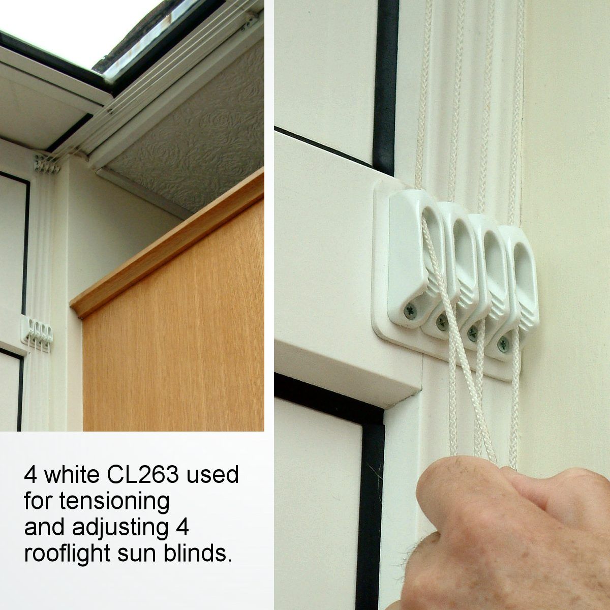 Clamcleat® CL263 Micros – Nylon Klemme mit Leitöse für Tauwerk 1-4 mm