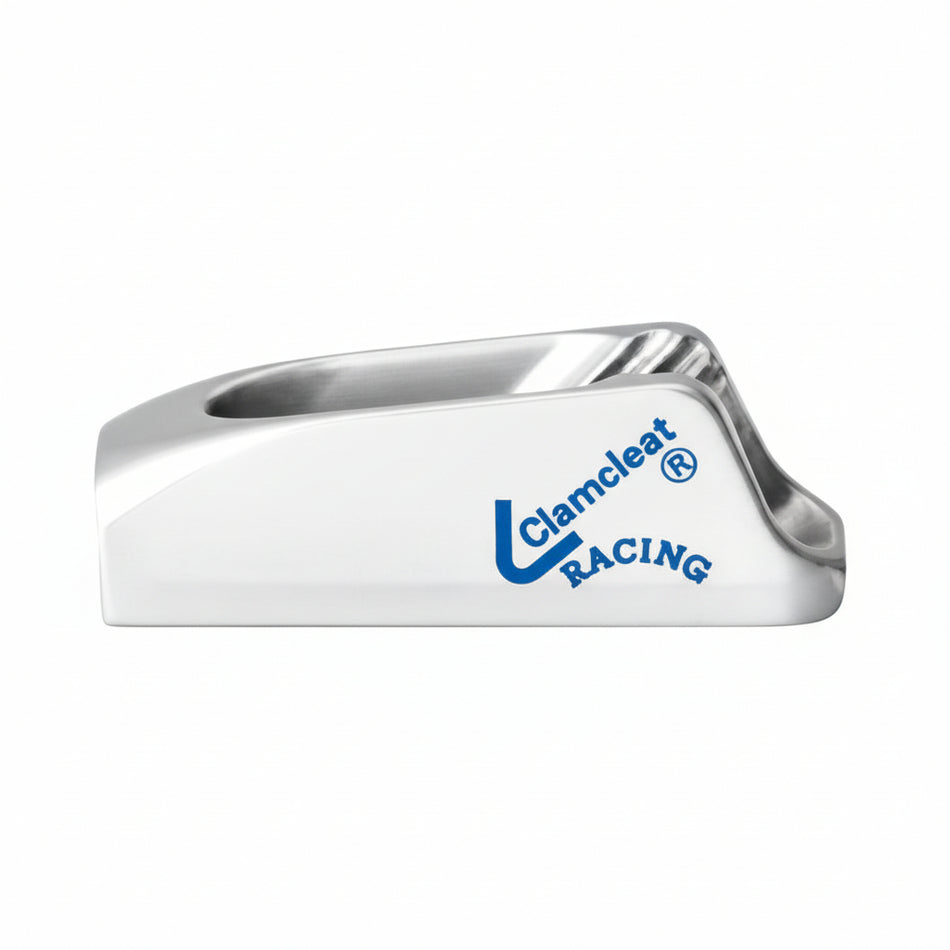 Clamcleat Klemme Micros 1-4 mm – Aluminium Seilklemme mit Leitöse silber