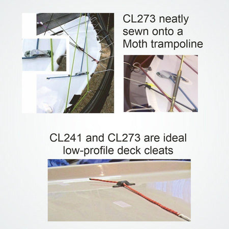 CLAMCLEAT Racing Sail-Line Segelklemme aus Aluminium Steuerbord