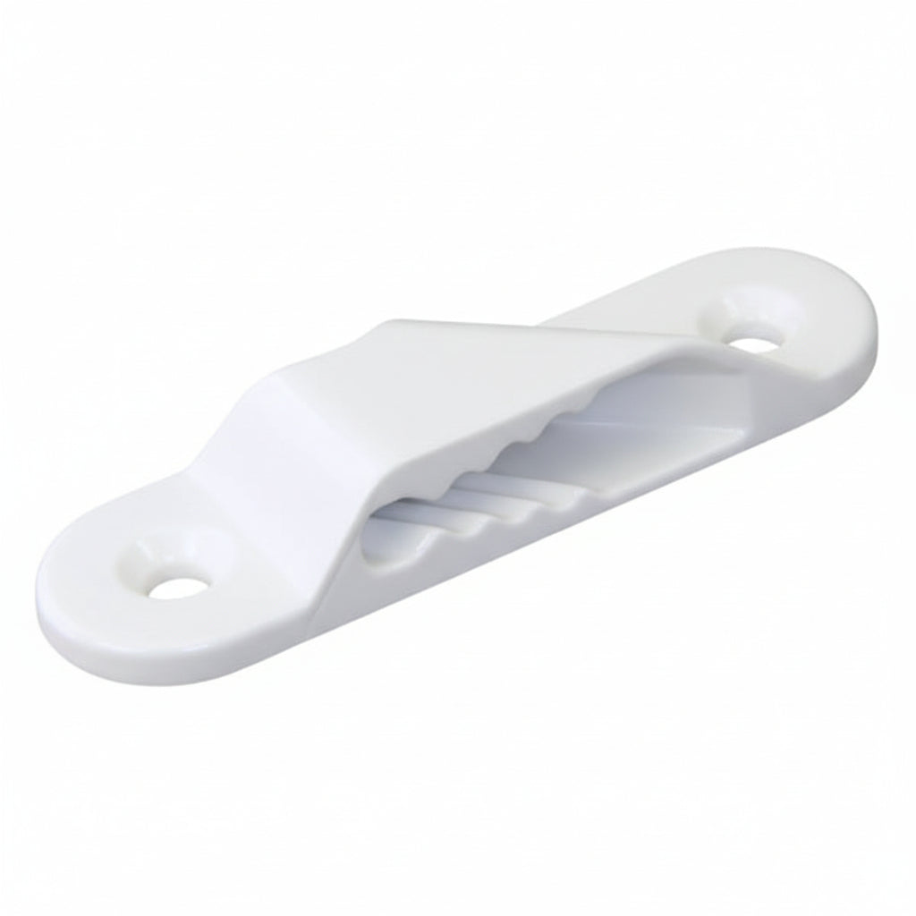 CLAMCLEAT CL283W Sail Line Liekleinenklemme Steuerbord weiß Nylon 3-6mm - 1 Stück Weiß