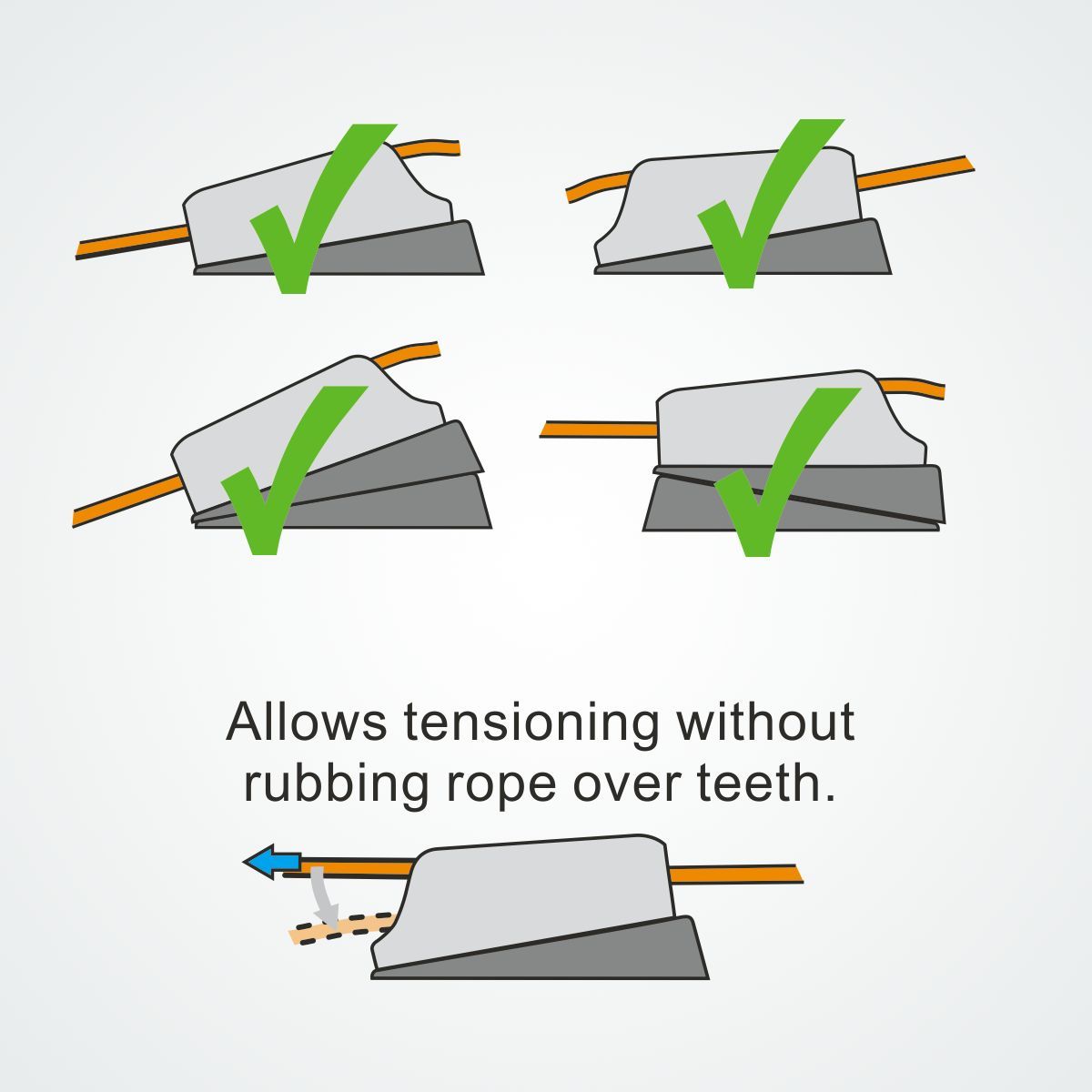 Clamcleat® CL819-SB Schrägsockel mit Gegenplatte - PP Tapered Pad für CL211-II & CL211AN-II