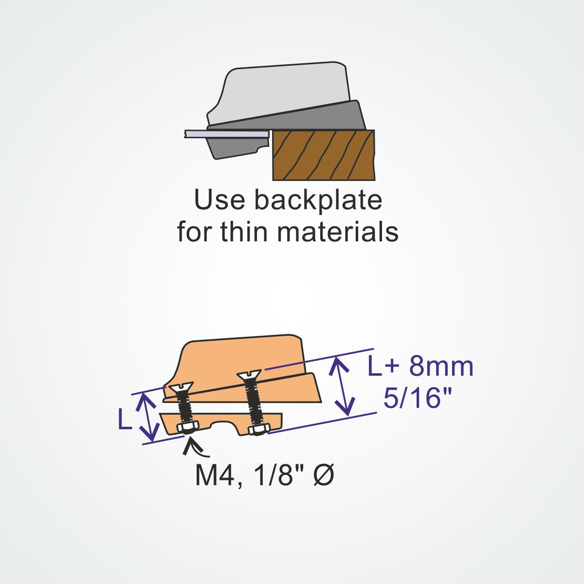 Clamcleat® CL819-SB Schrägsockel mit Gegenplatte - PP Tapered Pad für CL211-II & CL211AN-II