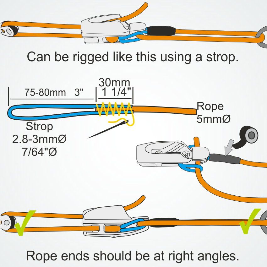 CL82611AN Tauklemme Clamcleat Aluminium silber 4-6mm
