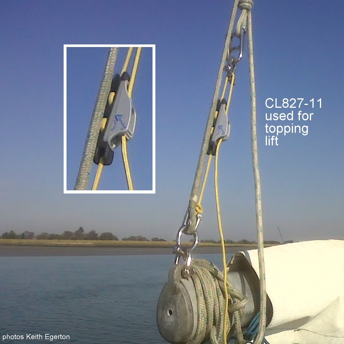 CL82711AN Tauklemme Clamcleat Alu harteloxiert mit CL211AN-I 4-6mm