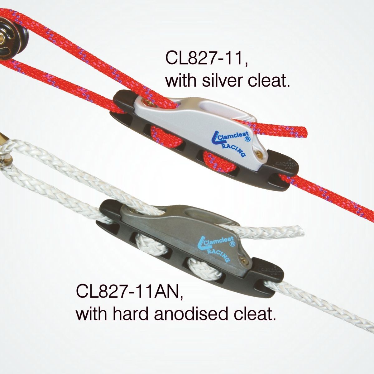 CL82711AN Tauklemme Clamcleat Alu harteloxiert mit CL211AN-I 4-6mm