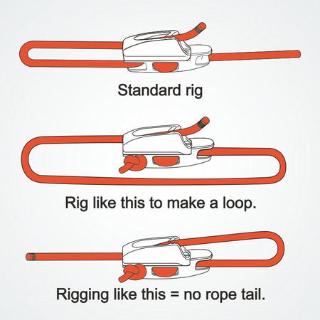 CL82863 Tauklemme Nylon mit CL263 Clamcleat 1-4mm