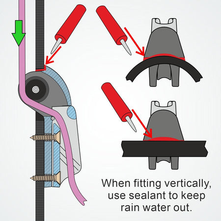 CL835 Mast Umlenkrolle Nylon 3-6mm für CL211-II & CL272
