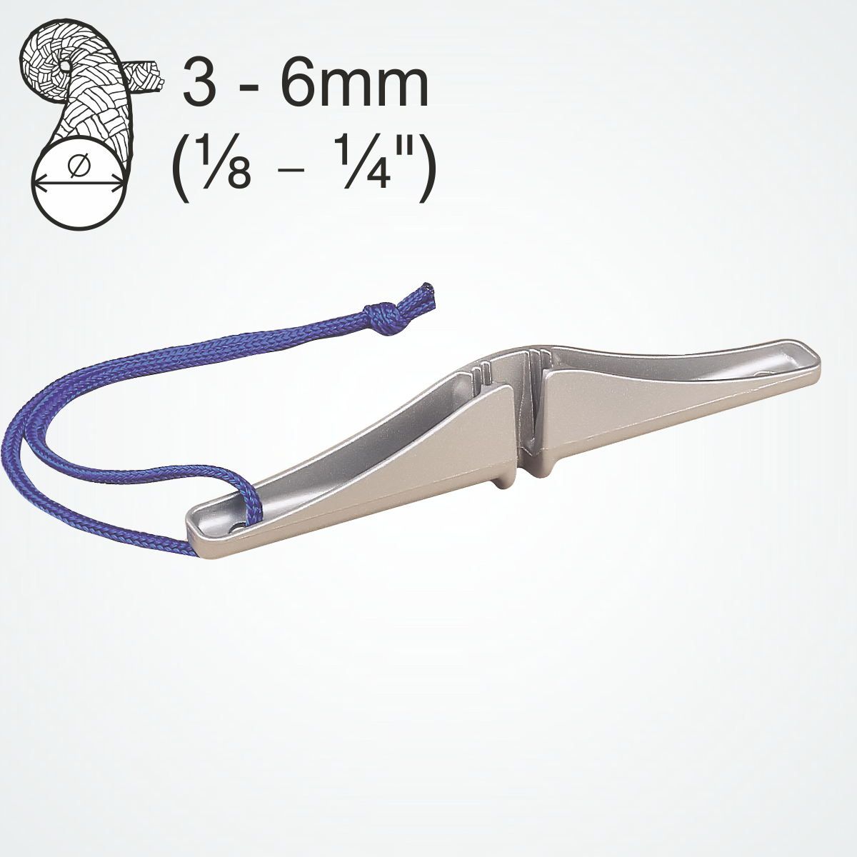 CL262 PowerGrip 2 Tauklemme Clamcleat Aluminium 3-6mm