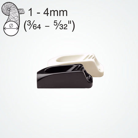 Clamcleat® CL263 Micros – Nylon Klemme mit Leitöse für Tauwerk 1-4 mm