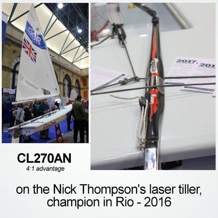 Clamcleat CL270AN Micros 1-4 mm – Offene Seilklemme Alu eloxiert