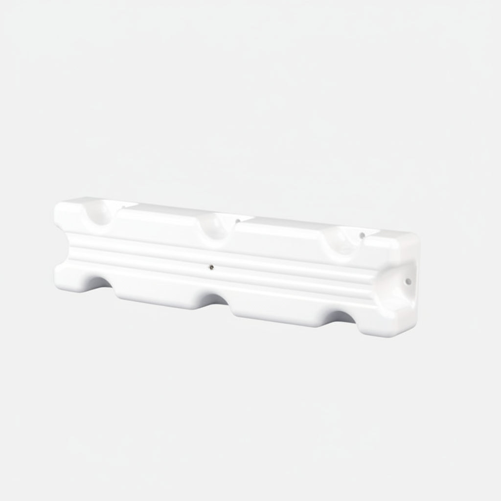 Majoni Stegfender 50/100cm - Pontonfender Weiß/Navy/Schwarz mit 8-Schrauben-Befestigung