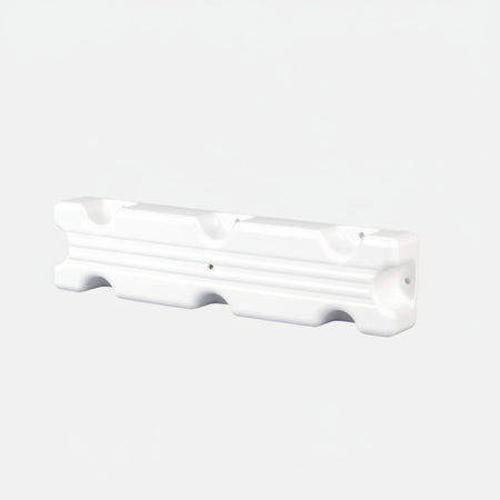 Majoni Stegfender 50/100cm - Pontonfender Weiß/Navy/Schwarz mit 8-Schrauben-Befestigung