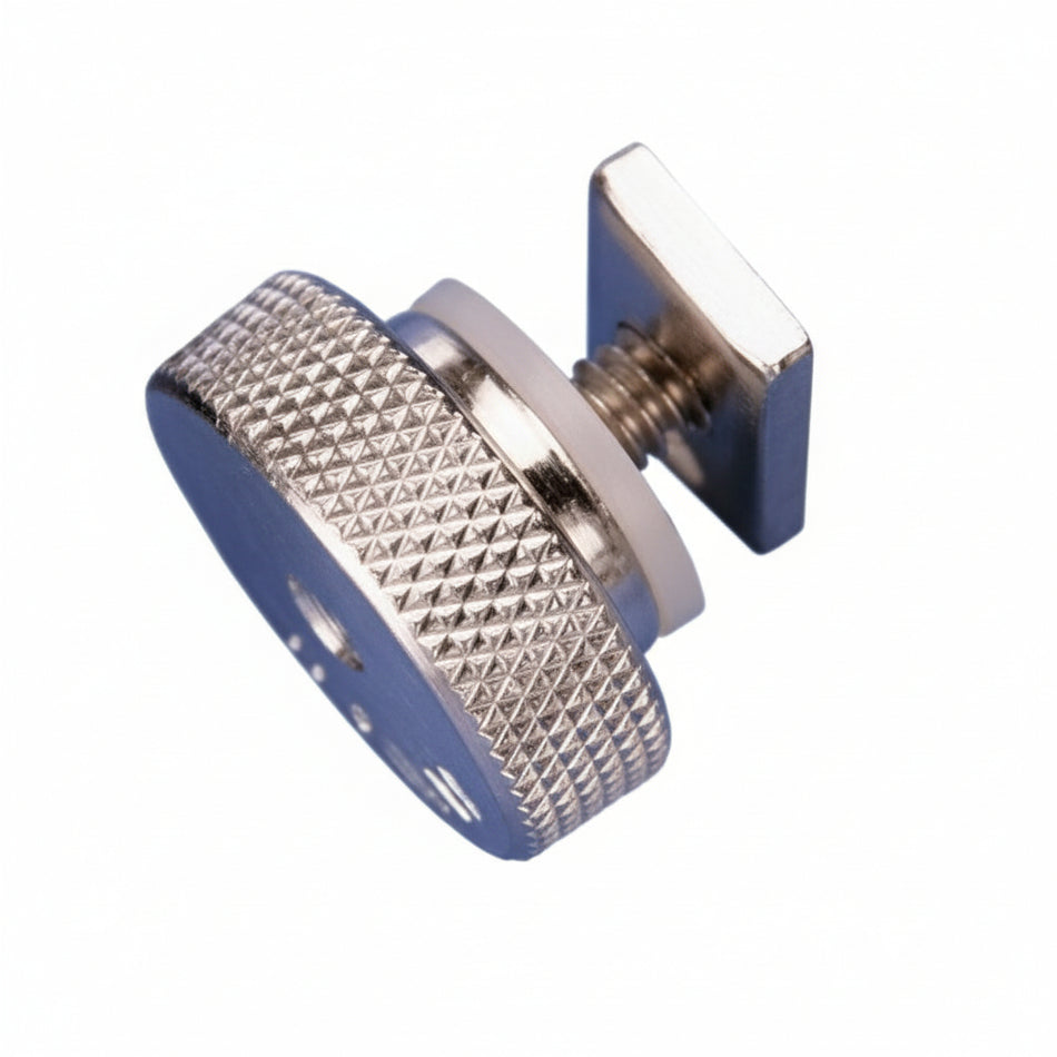 DAVIS Mastrutscher-Stopper Rändelmutter Alu/MsNi T-Profil 10mm