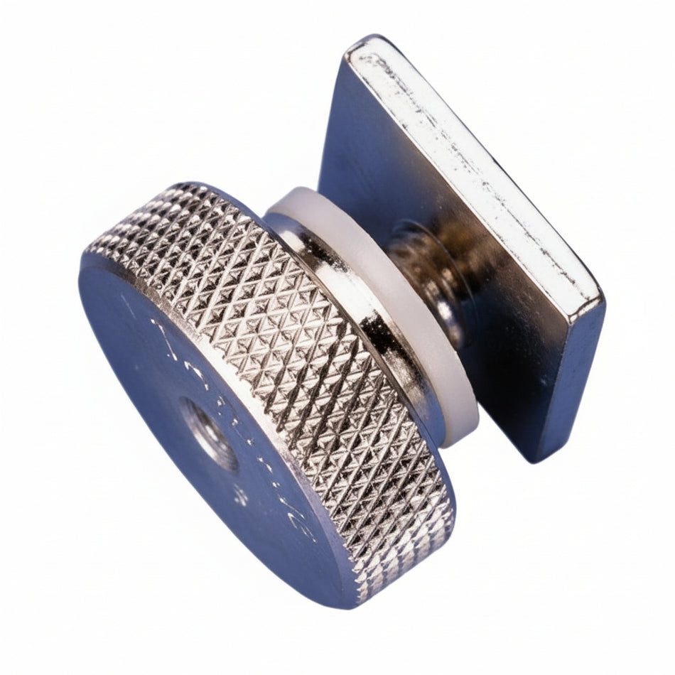 DAVIS Mastrutscher-Stopper Rändelmutter Alu/MsNi T-Profil 19mm