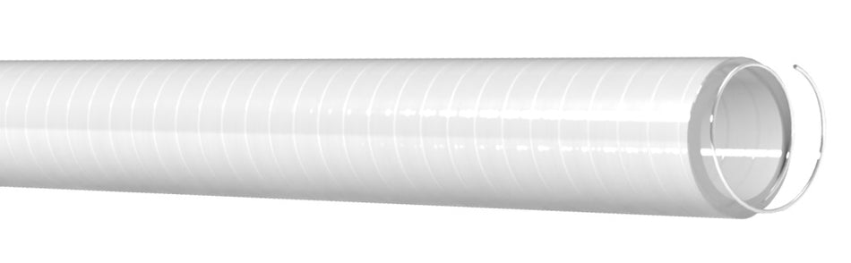 Fäkalienschlauch PVC Weiß mit Stahlspirale - Verschiedene Größen