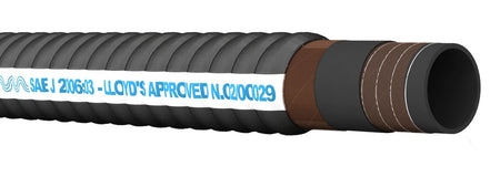 Abgasschlauch Gummi mit Stahlspirale - R.I.N.A. & Lloyd's zertifiziert