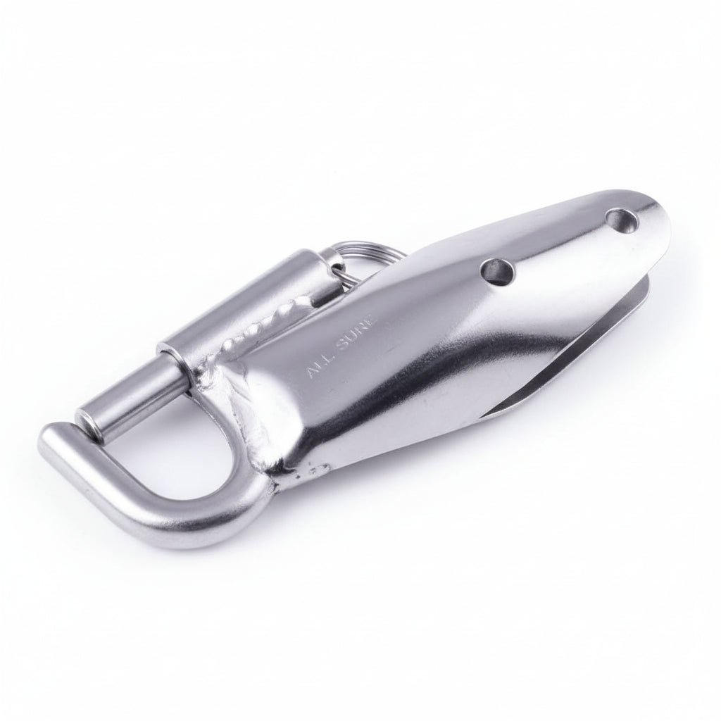 Spibaumbeschläge komplett Edelstahl 1.4401 - für Alu-Rohr und Holzbaum