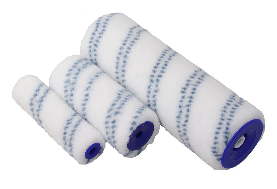 Nylon Lackierrolle weiß – 10cm & 18cm – Florhöhe 6mm – für Rostschutzgrundierung