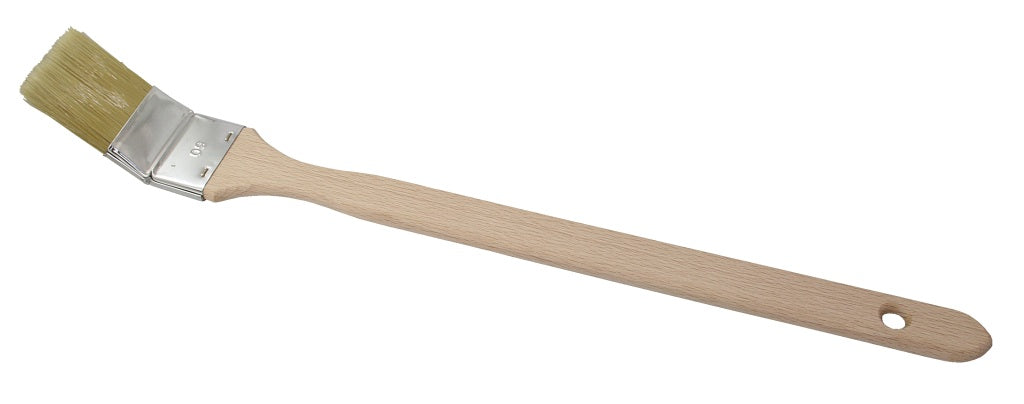 Heizkörperpinsel 50mm – helle Borstenmischung – Holzstiel – Flachpinsel