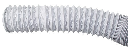 Lüftungsschlauch PVC mit Stahlspirale 75mm/100mm weiß 6m
