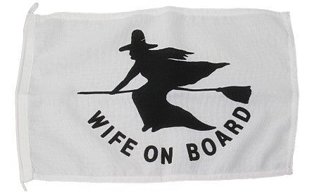 Spassflagge PES 200x300mm Wife On Board