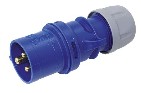 CEE Stecker 230V 16A 3-polig - IP44 Spritzwassergeschützt Typ TWIST Twist