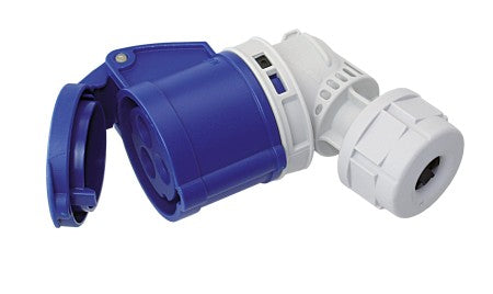 CEE Kupplung 230V 16A 3-polig - IP44 Spritzwassergeschützt Typ TWIST Winkelkupplung
