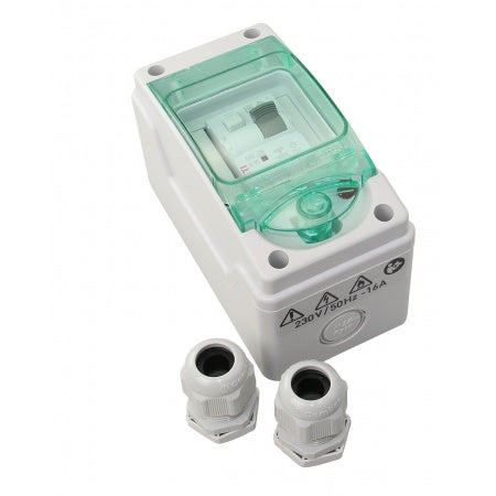 Landanschlusseinheit LAE220 mit FI-Schalter und Kontrolllampe