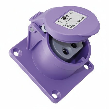 CEE Stecker 24V 32A 2-polig Bordnetz Maritime Elektrik CEE Einbausteckdose max 24V - 32 A