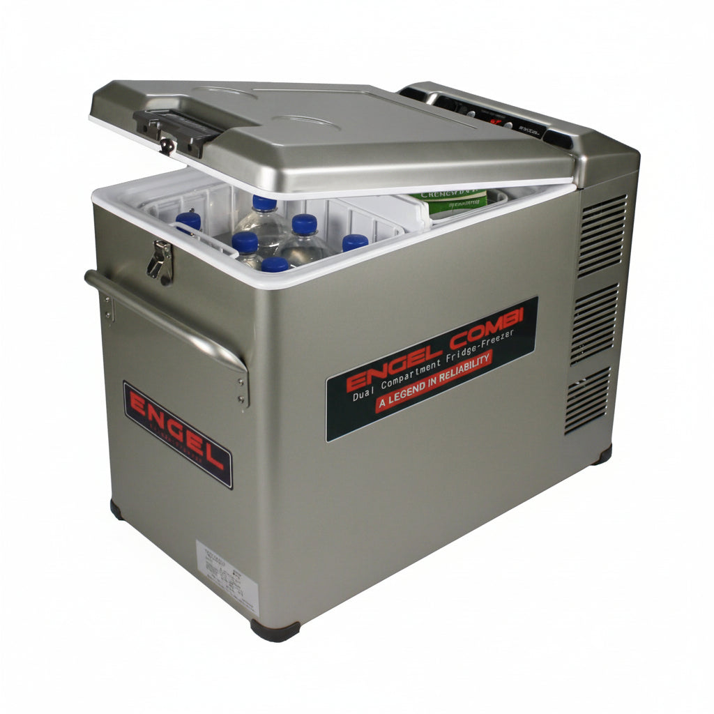 ENGEL Kompressor-Kühlbox MD45F-CD-P 12/24V - 2-Zonen-Kühlsystem 40L