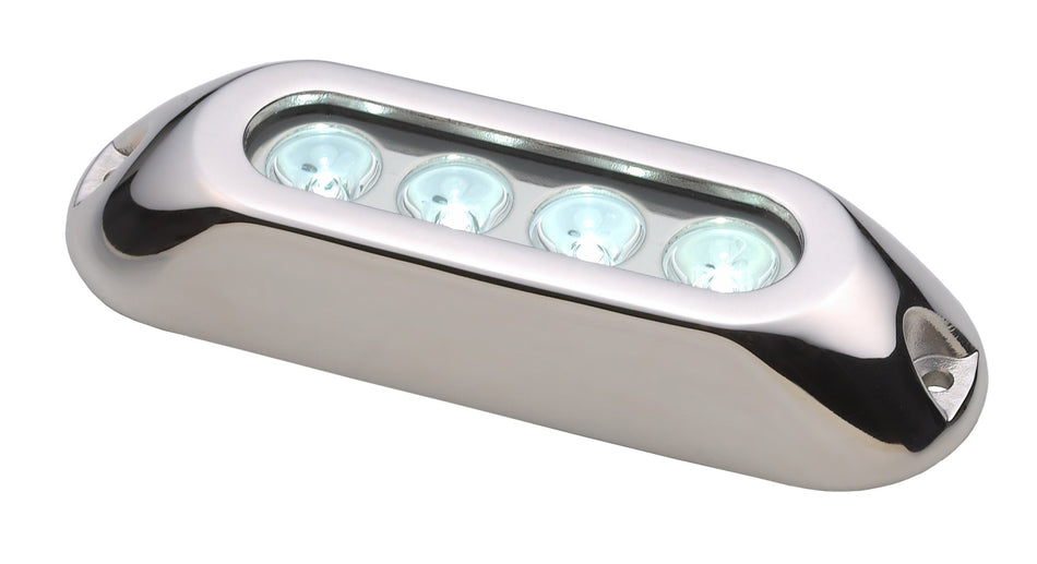 DYLAN LED-Unterwasserlicht 4 LED 12/24V - Edelstahl AISI317L Weiß/Blau