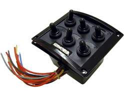 Schaltpaneel 5-fach mit ATC-Sicherungen & Taster - 20A Nylon