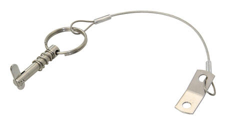 Kugelsperrbolzen & Klappnasenbolzen Edelstahl - Quick Release Pin 6mm Klappnasenbolzen 41 22 mm Ø 6.35 mm