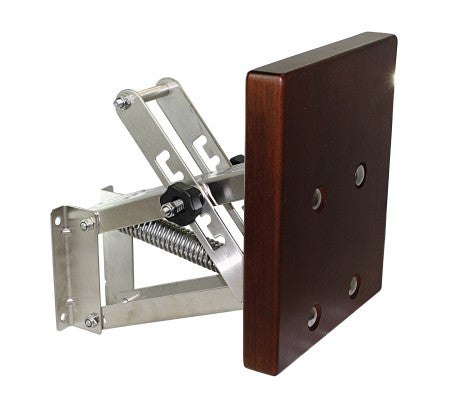 Außenborder-Halterung aus Edelstahl A2 und Holz - Bis 10 PS, fest oder einstellbar