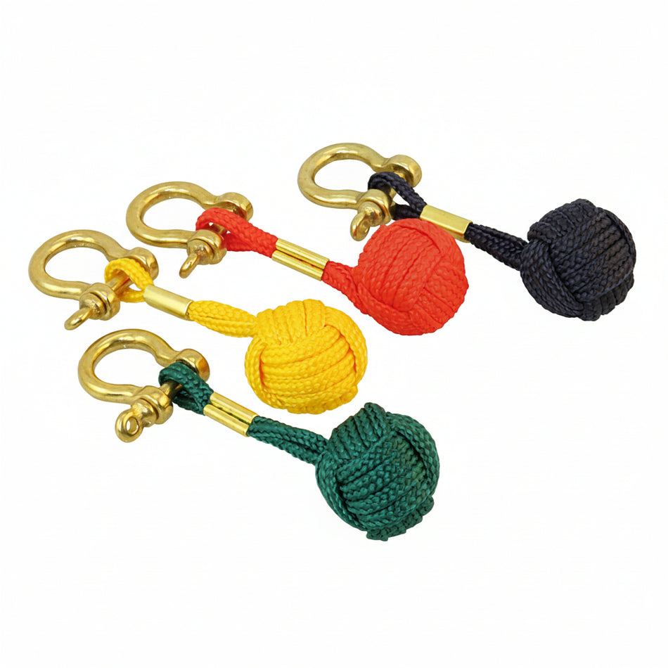 Schlüsselanhänger - Schmuckanhänger Türkenbund mit Messingschäkel, farbig sortiert