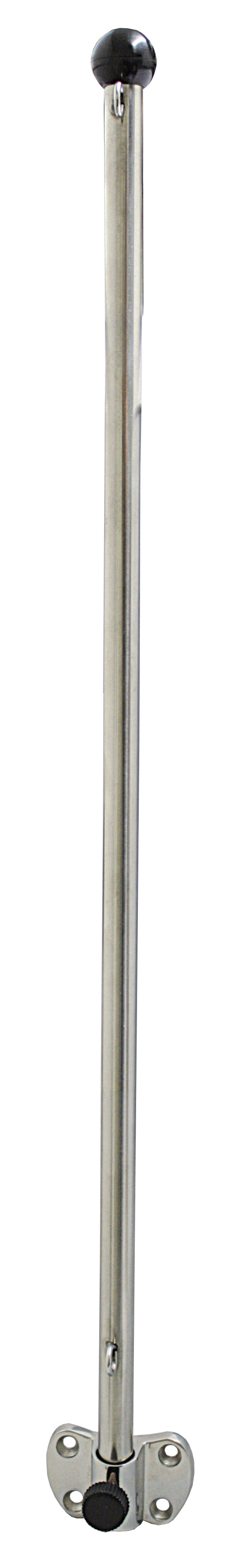 Teleskop-Flaggenstock Edelstahl A4 mit Heckspiegelhalter – 510mm mit Öse