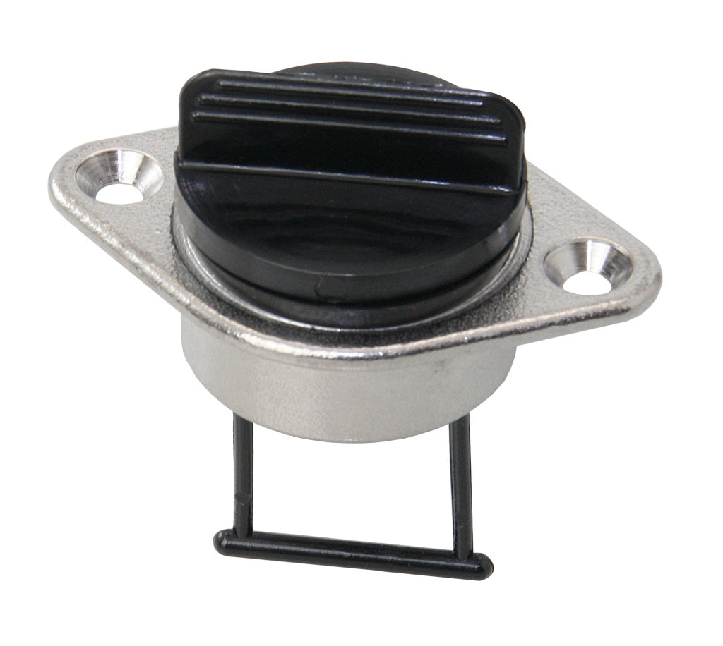 Lenzstopfen mit Schraubverschluss Edelstahl A4/Nylon - 2 Größen