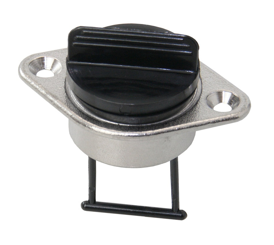 Lenzstopfen mit Schraubverschluss Edelstahl A4/Nylon - 2 Größen