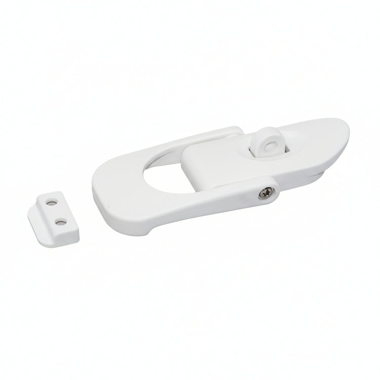 Spannverschluss Nylon/Edelstahl 115mm weiß abschließbar