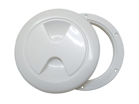 Inspektionsdeckel mit Schraubverschluss voll abdeckend - PP weiß 102-152mm