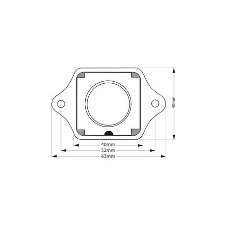 Druckknopfschnäpper Convex Edelstahl poliert für Türen 16-22mm - gewölbt modern